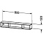 Полка Duravit L-cube LC120002222 белая