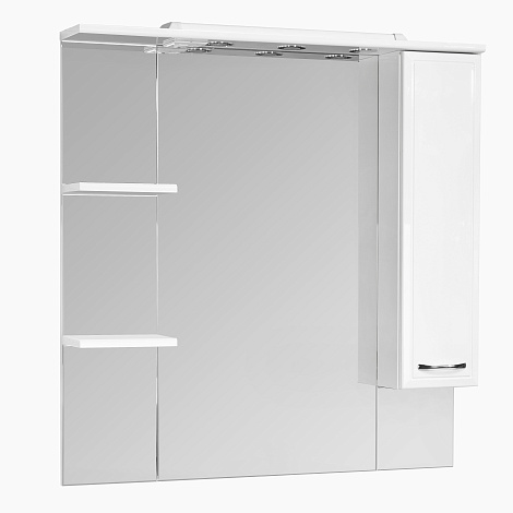 Шкаф-зеркало Aquaton Эмили 105 (1A008602EM01R) правостороннее, белое