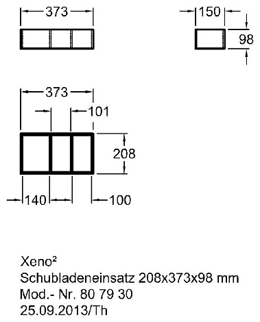 Разделитель для ящика Keramag Xeno 807930.000