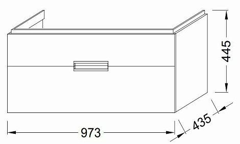 Тумба под раковину Jacob Delafon REVE EB1136-G1C
