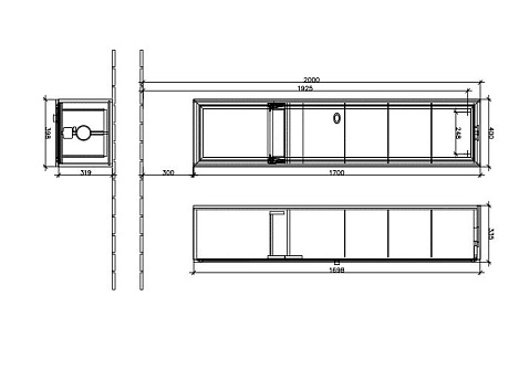 Шкаф-пенал Villeroy&Boch белый La Belle A590 1LDJ (A590 1L DJ), бриллиантовый белый