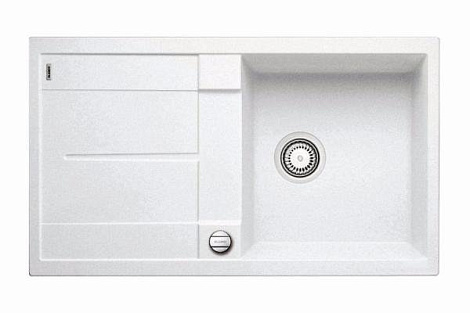 Кухонная мойка Blanco METRA 5 S-F SILGRANIT PuraDur 519099, белый