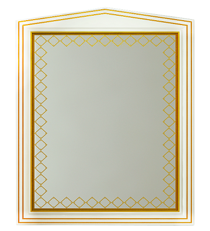 Зеркало Misty Ницца Л-Ниц02080-013, белое с патиной