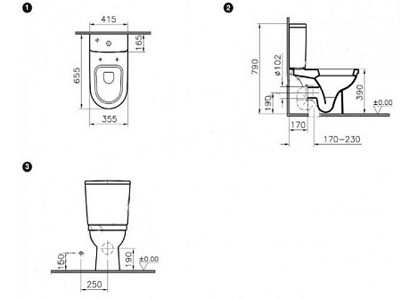 Унитаз Vitra Form 300 9729B003-1162