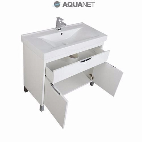 Тумба под раковину Aquanet Гретта 100 (179199) белая