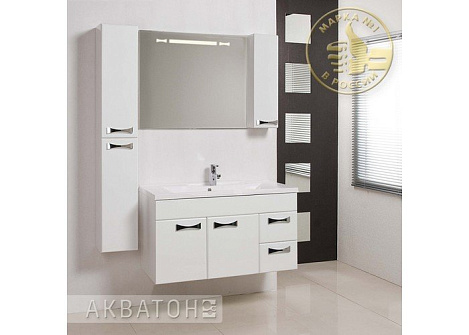 Тумба с раковиной Aquaton Диор 100 (1A1677K1DR010) белая