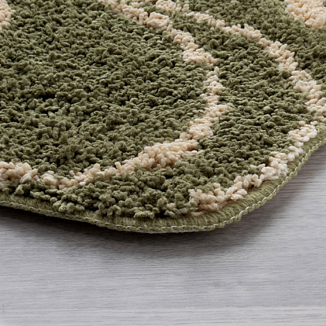 Коврик для ванной комнаты IDDIS Flower Lace Green 412M690I12