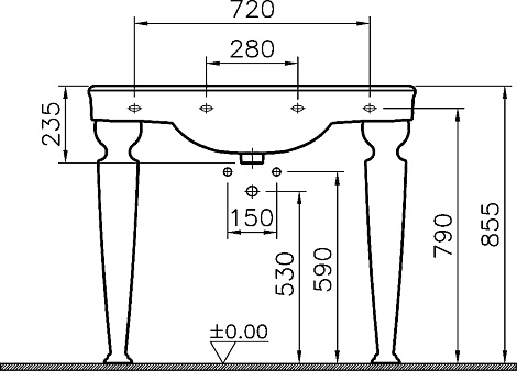 Раковина Vitra Efes 6209B003-0001