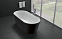 Акриловая ванна BelBagno 180x80 BB71-1800-NERO-W0 черно-белая, без перелива