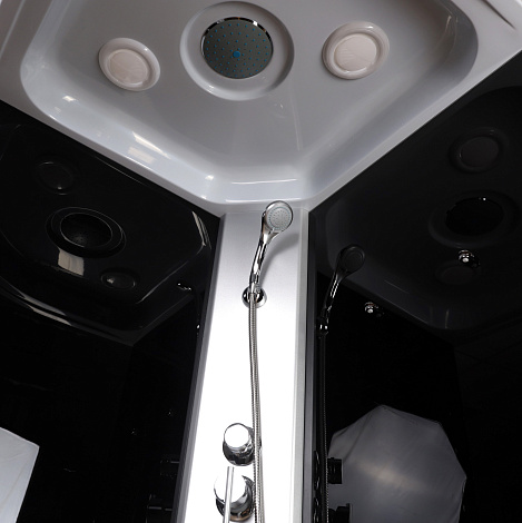 Душевая кабина Niagara Eco 110x80 E110/80/40R/TN черный/серебро
