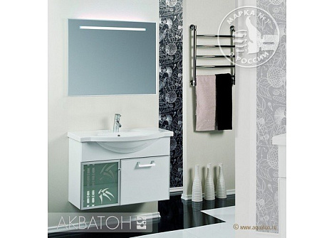Комплект мебели Акватон Сайгон 85 (1A105701SA010) белый (Тумба+раковина+зеркало)