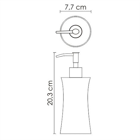 Дозатор жидкого мыла WasserKRAFT Salm K-7699