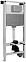 Комплект унитаз Jacob Delafon Struktura E5504-NF+E4316-CP+EDF102-00+E70024-00 с инсталляцией, клавишей и сиденьем