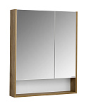 Шкаф зеркальный Aquaton Сканди 1A252202SDZ90 70 см белый/дуб рустикальный