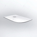 Душевой поддон асимметричный RGW ST/AL-W Stone Tray 16154128-01L