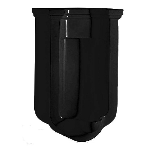 Писсуар подвесной KERASAN Waldorf 413004nero lucido