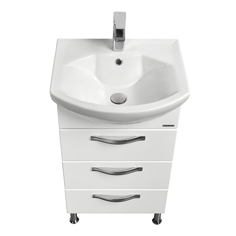 Тумба с раковиной Aquaton Ария 50 Н (1A1402K0AA010) белая