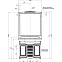 Зеркало Aquanet Луис 100 (173209+173024) темный орех