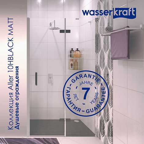 Душевой уголок WasserKRAFT Aller 10H10RBLACK MATT