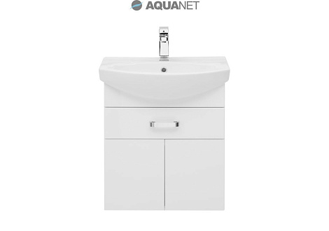 Тумба под раковину Aquanet Ирис 60 1 ящ. (198381), белый