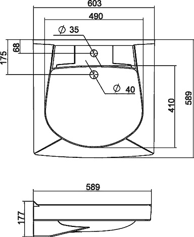 Раковина Santek Пилот-60 1WH301971