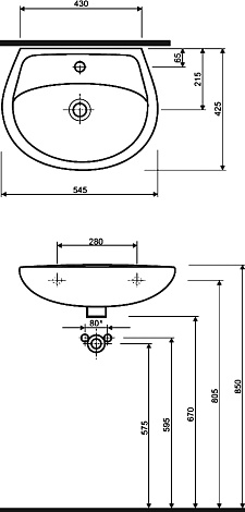 Раковина IFO Hitta RS041105500