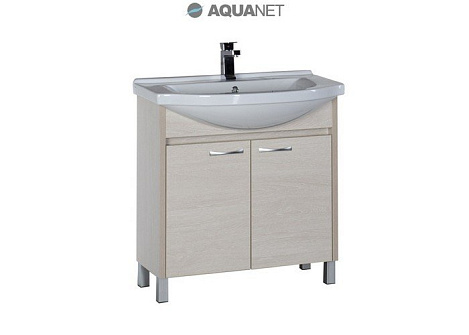 Тумба под раковину Aquanet Донна 80 (169042) белый дуб