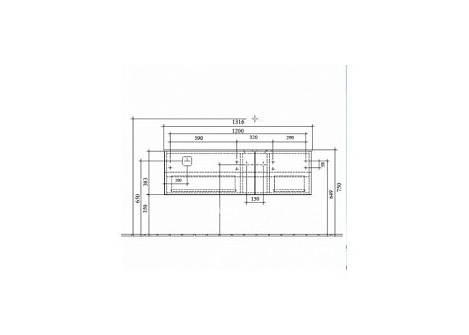 Тумба под раковину Villeroy&Boch Aveo New Generation A844 GFGG, чистый дуб