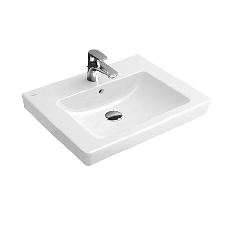 Тумба с раковиной Villeroy&Boch SUBWAY 2.0 A68800DH+7113FA01, белый глянец