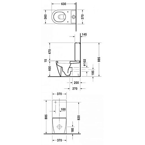 Бачок для унитаза Duravit Starck 2 933000005
