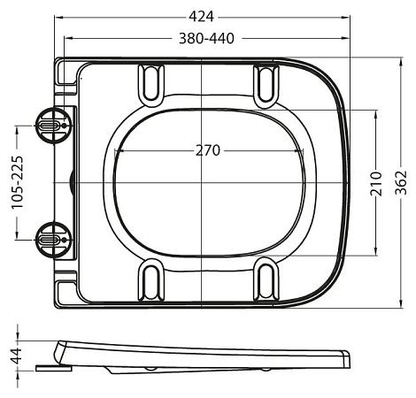 Унитаз подвесной BelBagno ALPINA BB10100CHR