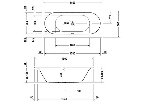 Акриловая ванна Duravit Darling New 180x80 700244000000000