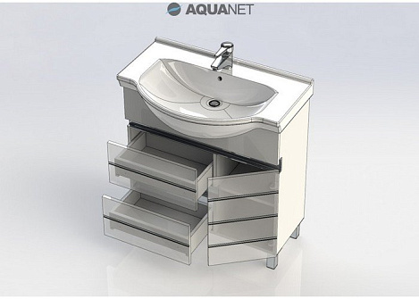 Тумба под раковину Aquanet Доминика 80 (170480) белая
