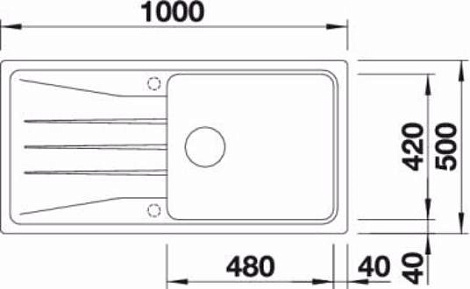 Кухонная мойка Blanco SONA XL 6S SILGRANIT PuraDur 519691, алюметаллик