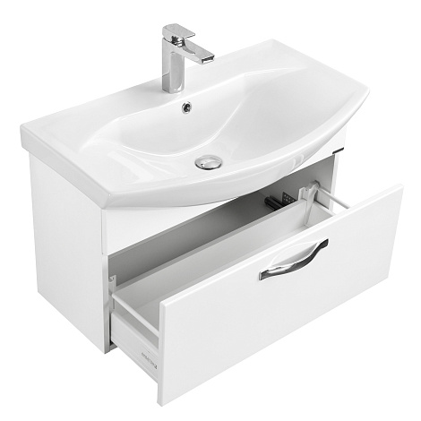 Тумба с раковиной Aquaton Ария 80 (1A1417K0AA010) белая