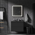 Комплект мебели для ванной комнаты AM.PM Gem 75 BK90GN черный матовый