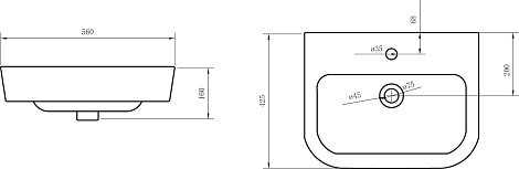 Раковина BelBagno ALBANO BB120L