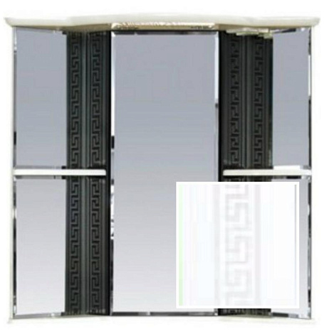 Шкаф зеркальный Misty Олимпия П-Оли02060-012УгЛ, белый