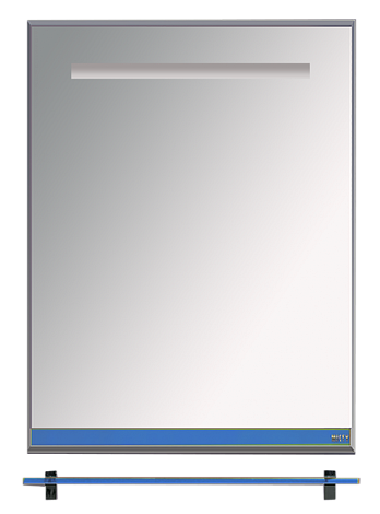 Зеркало с полочкой Misty Джулия Л-Джу03060-1110, синее стекло
