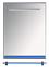 Зеркало с полочкой Misty Джулия Л-Джу03060-1110, синее стекло