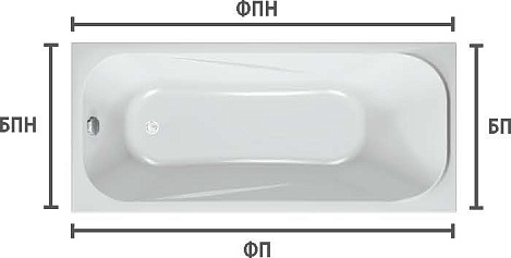 Акриловая ванна Kolpa String 170x75 Basis