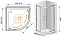 Душевой уголок Cezares PORTA-R-2-90-C-Cr-IV (PORTA-D-R-2-90-C-Cr-IV)