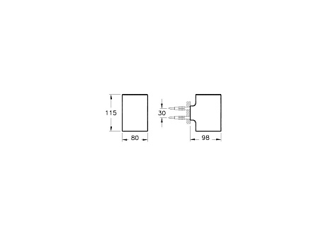 Подстаканник для зубных щеток Vitra Nest Trendy A44613, хром