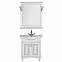 Комплект мебели Aquanet Валенса 80 (182809) белый каркалет/золото (Тумба+раковина+зеркало)