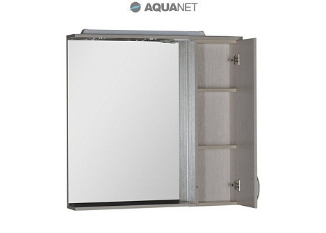 Шкаф-зеркало Aquanet Донна 90 (169178) белый дуб