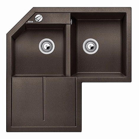 Кухонная мойка Blanco METRA 9Е SILGRANIT PuraDur 515573, кофе