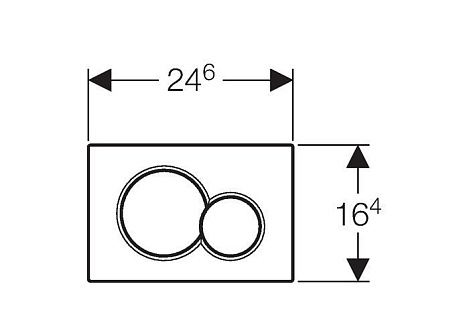 Клавиша смыва Geberit Sigma 01 115.770.DT.5