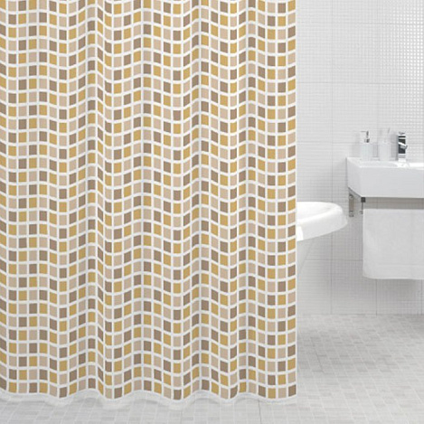 Штора для ванной комнаты Milardo Classic Tiles 700P180M11