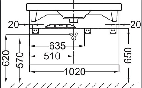 Тумба под раковину Jacob Delafon Odeon Up 102 EB891RU-J5, белый