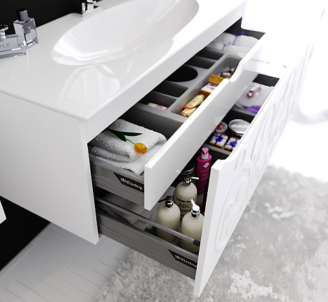 Тумба под раковину Clarberg Elegance 119 (EL.01.12), белый